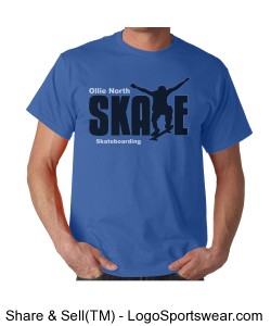 Ollie North Skate tee Design Zoom